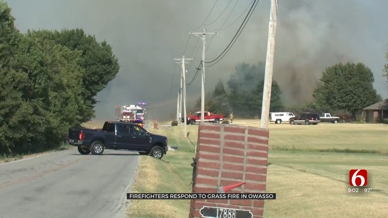 Owasso Grass Fire Contained By Firefighters