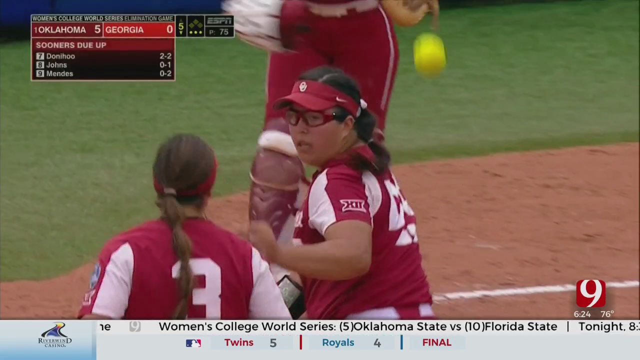 OU Rebounds, Shuts Out Georgia In Elimination Game