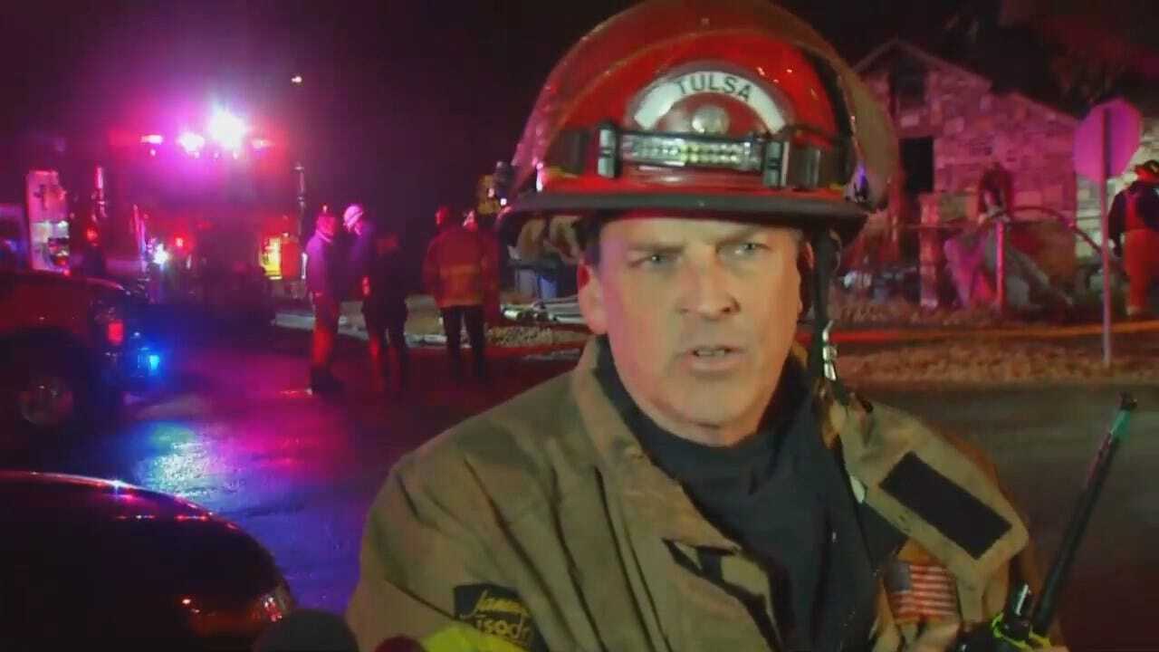 Tulsa Fire Captain: Couple Lucky To Escape House Fire