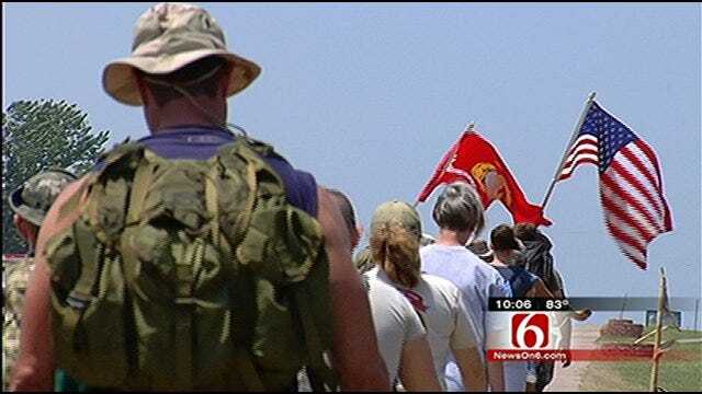 Memorial Walk Honors Tulsa Police Officer Killed In Iraq