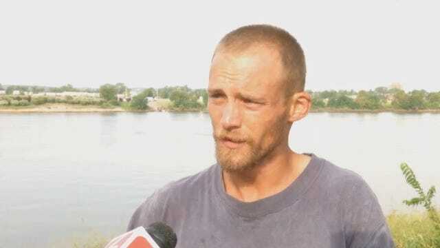 WEB EXTRA: Witness Tells How Friend Wound Up Swimming In Arkansas River