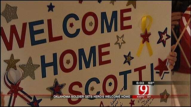 Payne County Soldier Receives Hero's Welcome