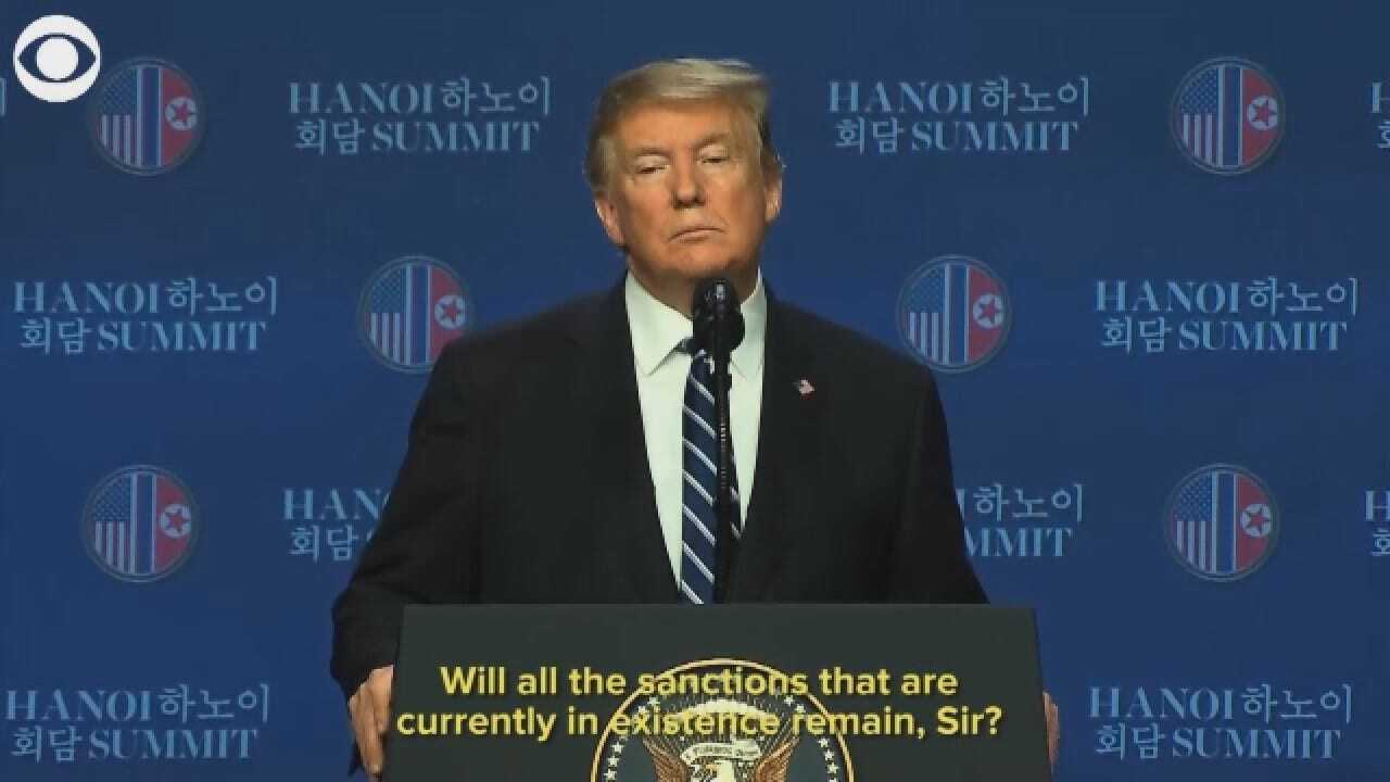 Trump: 'We Had To Walk Away' From Summit Talks With North Korea