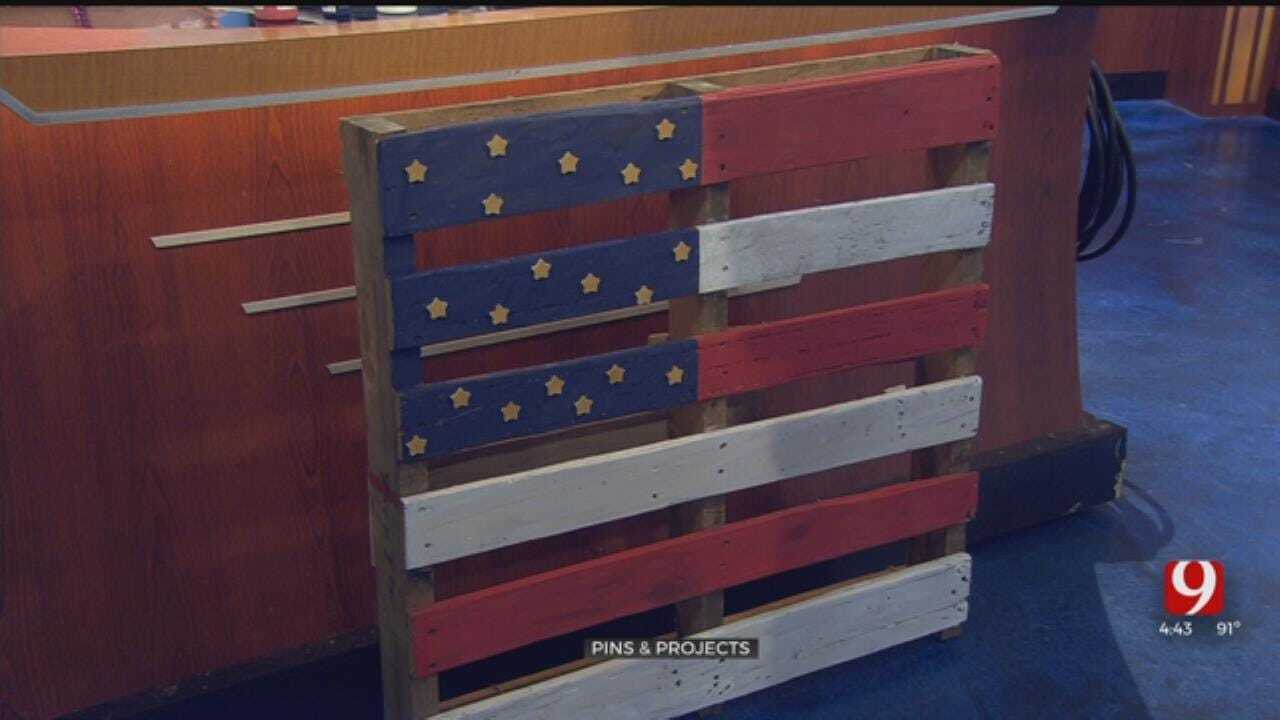 Pins & Projects: Pallet American Flags