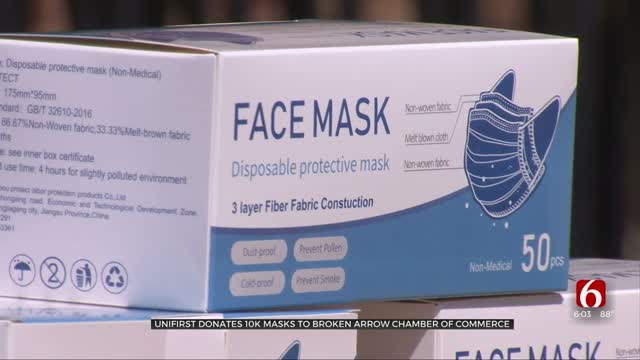 Company Donates 10,000 Masks To Broken Arrow Chamber Of Commerce
