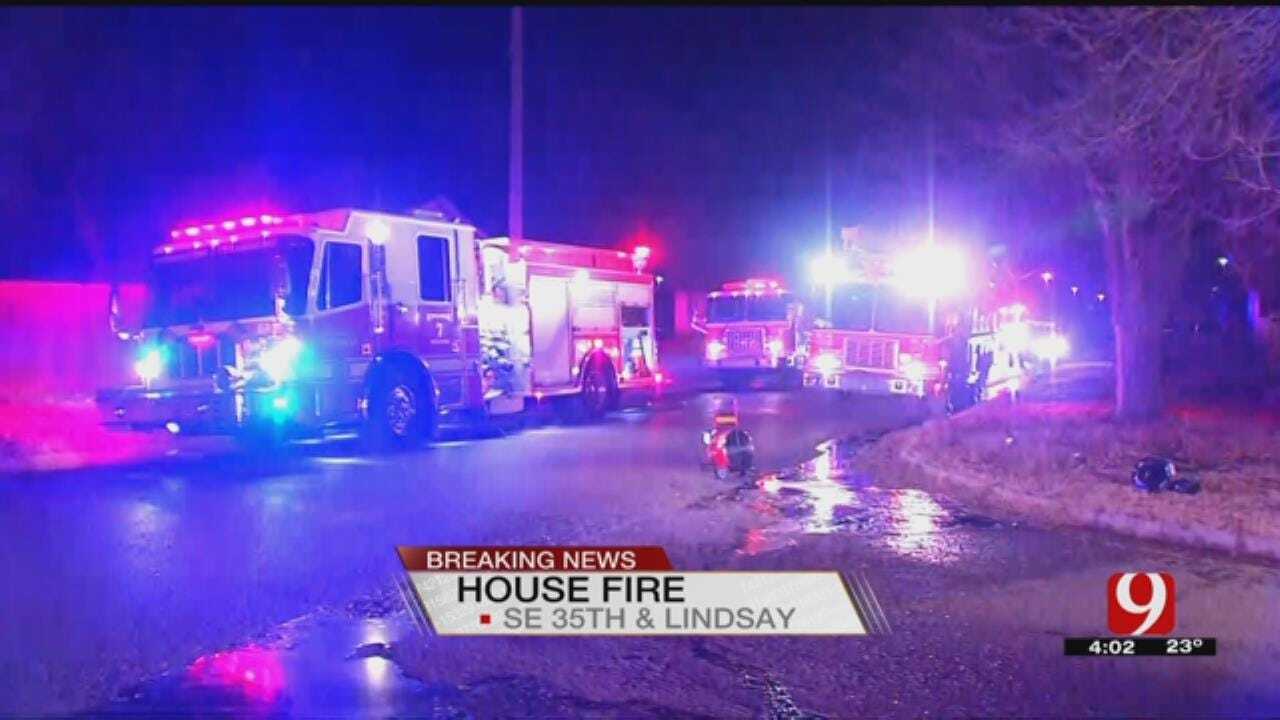 Firefighters Battle House Fire In SE OKC
