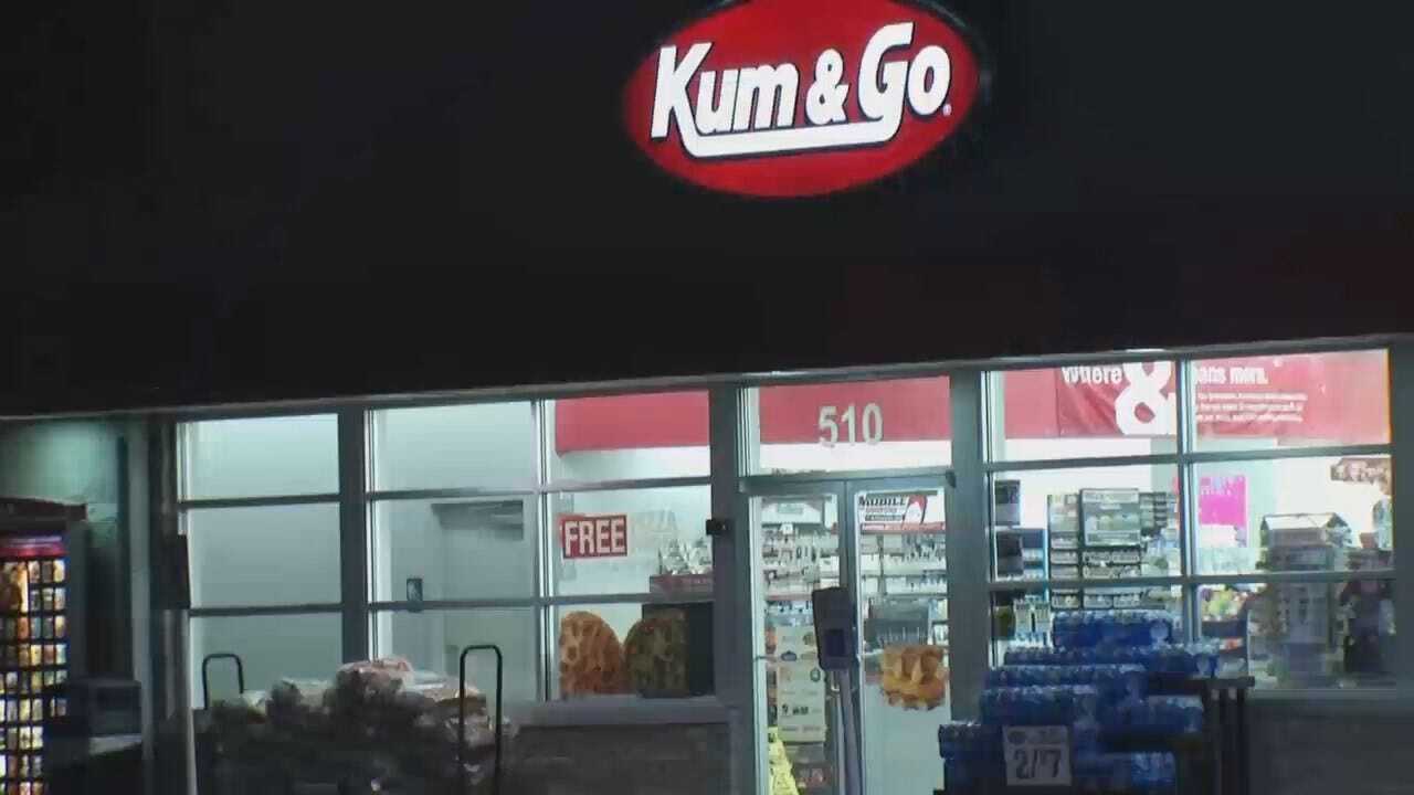 WEB EXTRA: Video From Scene Of Kum & Go Robbery In Jenks