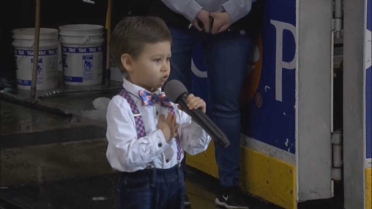A MUST-SEE: 4-Year-Old Sings National Anthem At AHL Game