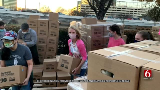 Cherokee Nation Gave Emergency Food, Essential Supplies To Texans 