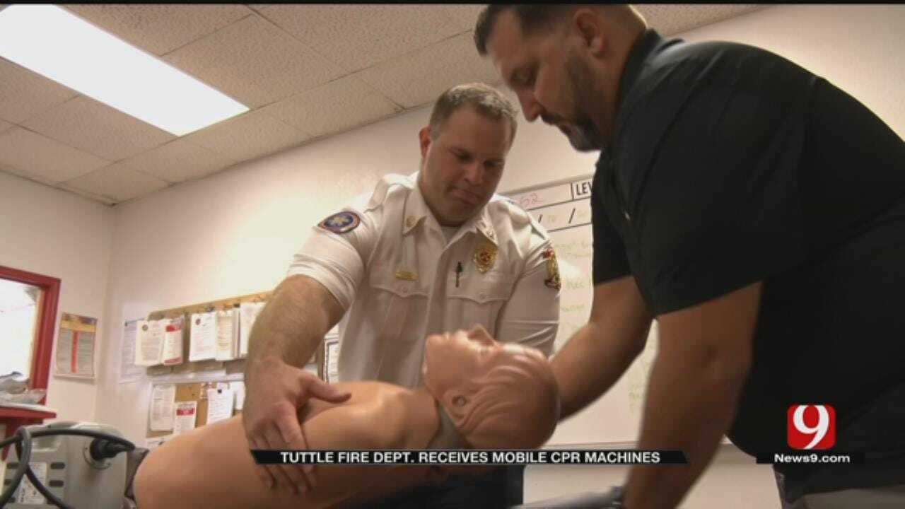 Tuttle Fire Department Receives Mobile CPR Machines