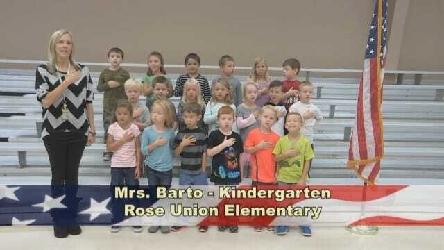 Mrs. Barto's Kindergarten Class At Rose Union Elementary.