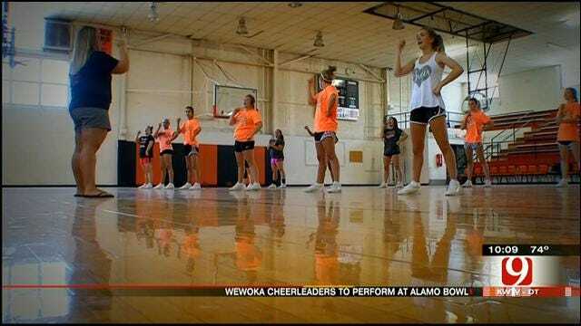 Wewoka Cheer Squad Receives Invite To Perform At Alamo Bowl