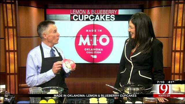 Made In Oklahoma: Lemon And Blueberry Cupcakes