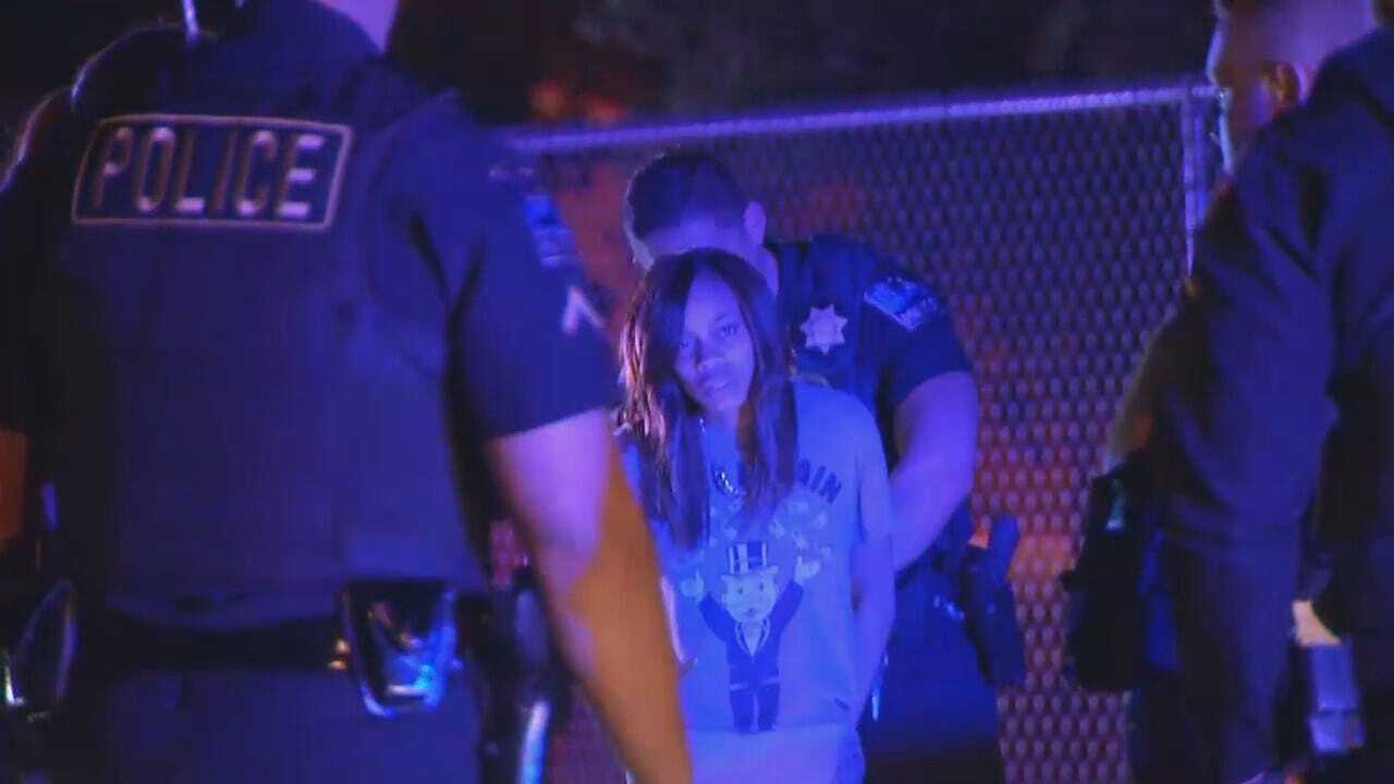 WEB EXTRA: Tulsa Police Arrest 4 Women In Allegedly Stolen Car
