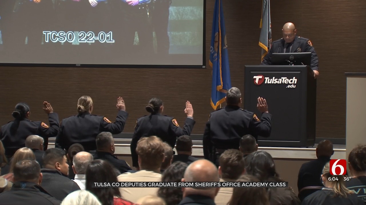 9 New Tulsa County Deputies Graduate In Sheriff Office's First Academy Class