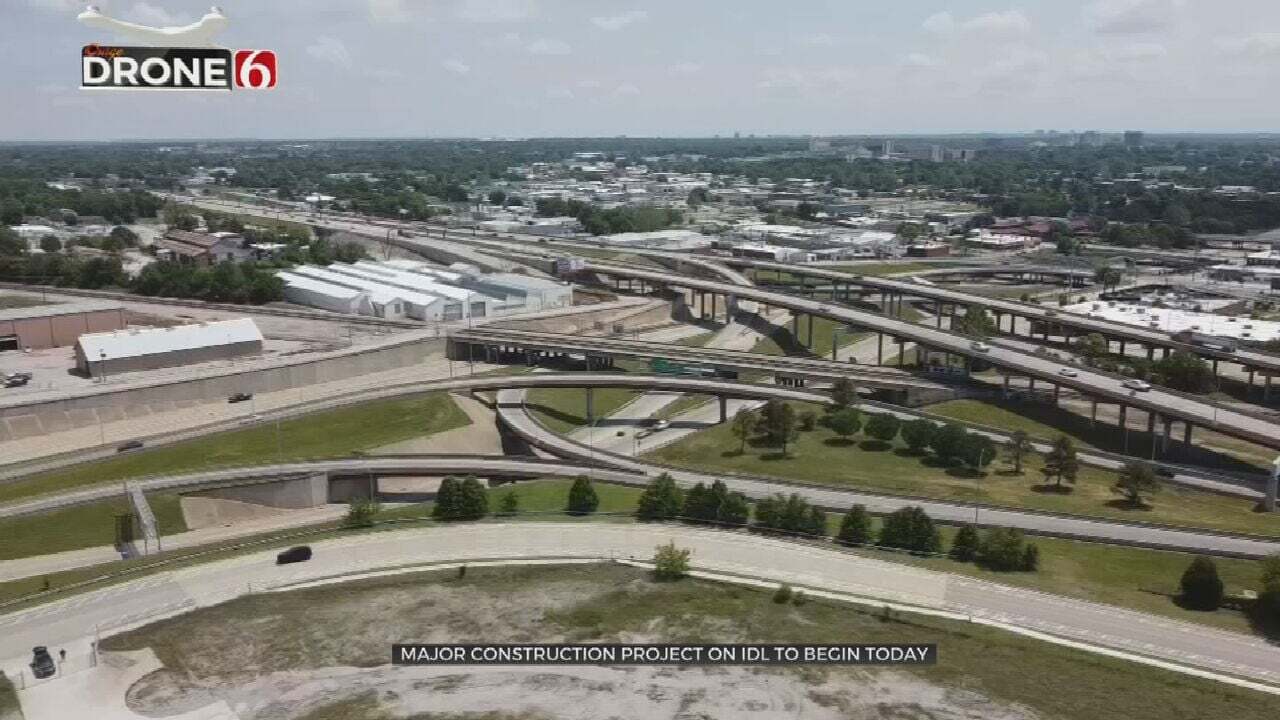 Major Construction Project Begins On The IDL In Downtown Tulsa