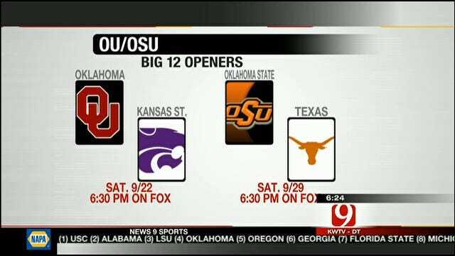 Big 12 Openers For OU, OSU To Be Nationally Televised