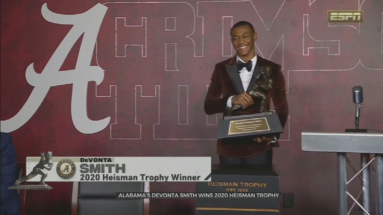 Alabama’s DeVonta Smith Wins The Heisman Trophy 