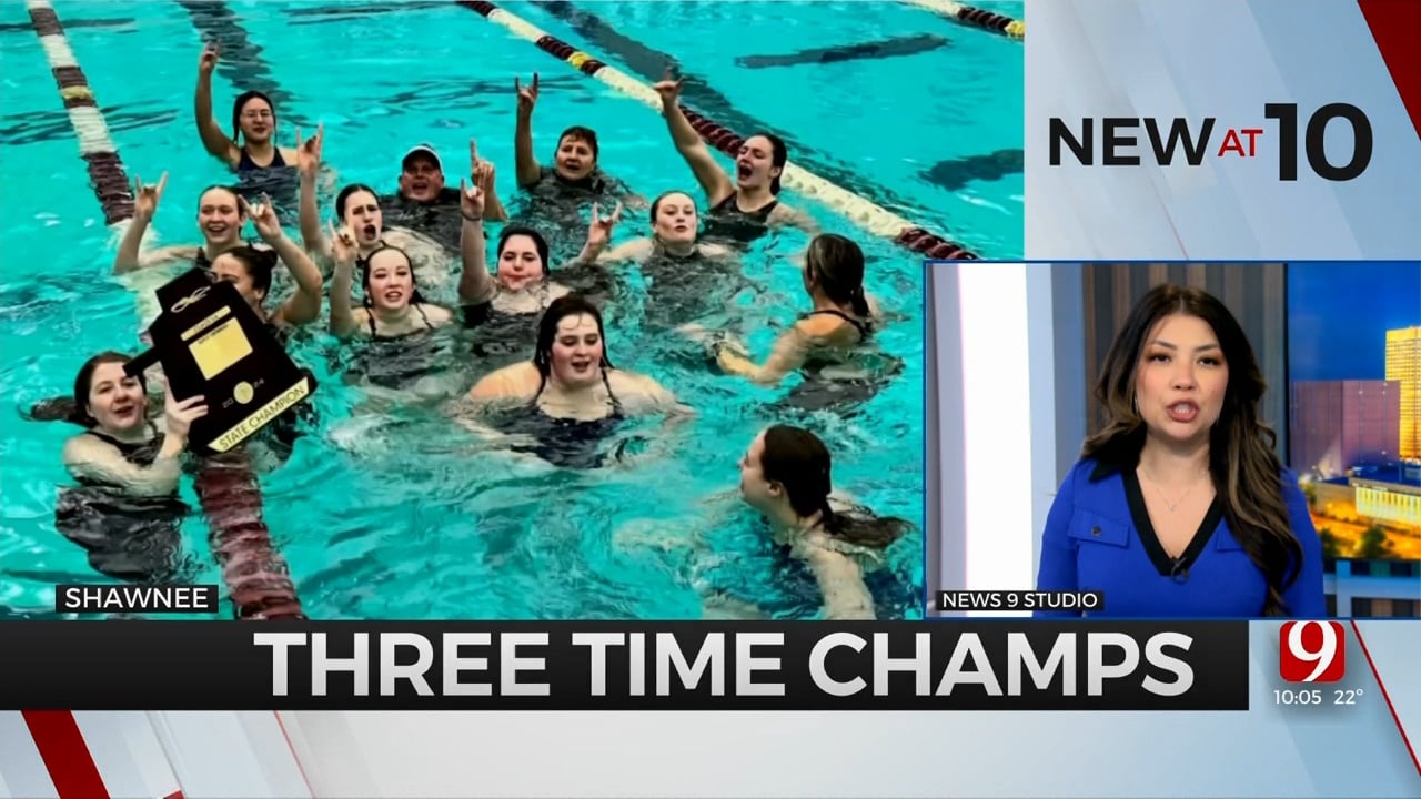 Shawnee High School Girls Swim Team Wins State Championship For 3rd Consecutive Year