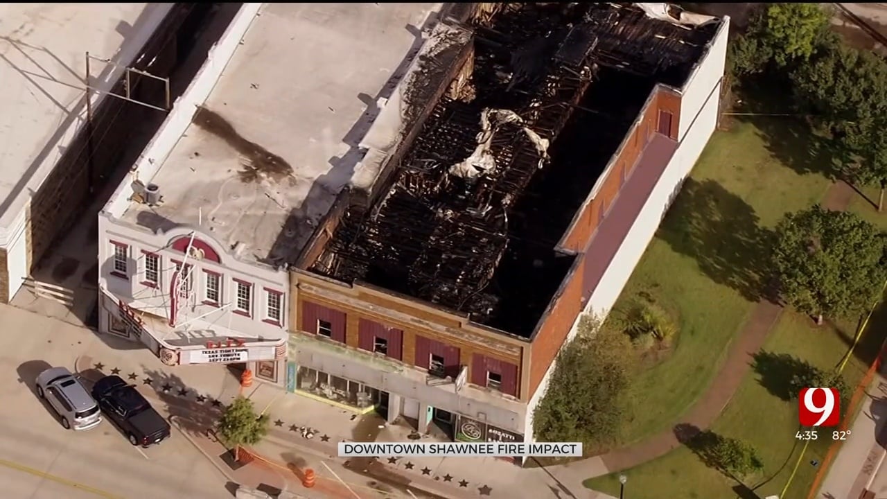 Shawnee's Ritz Theatre Damaged After Neighboring Fire