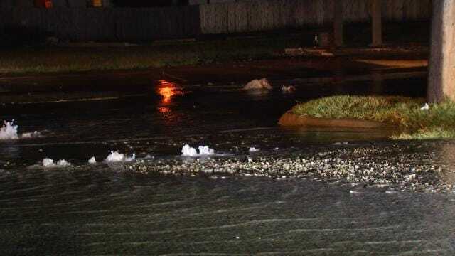 WEB EXTRA: Video Of Water Flowing From Broken Water Main On 31st Street