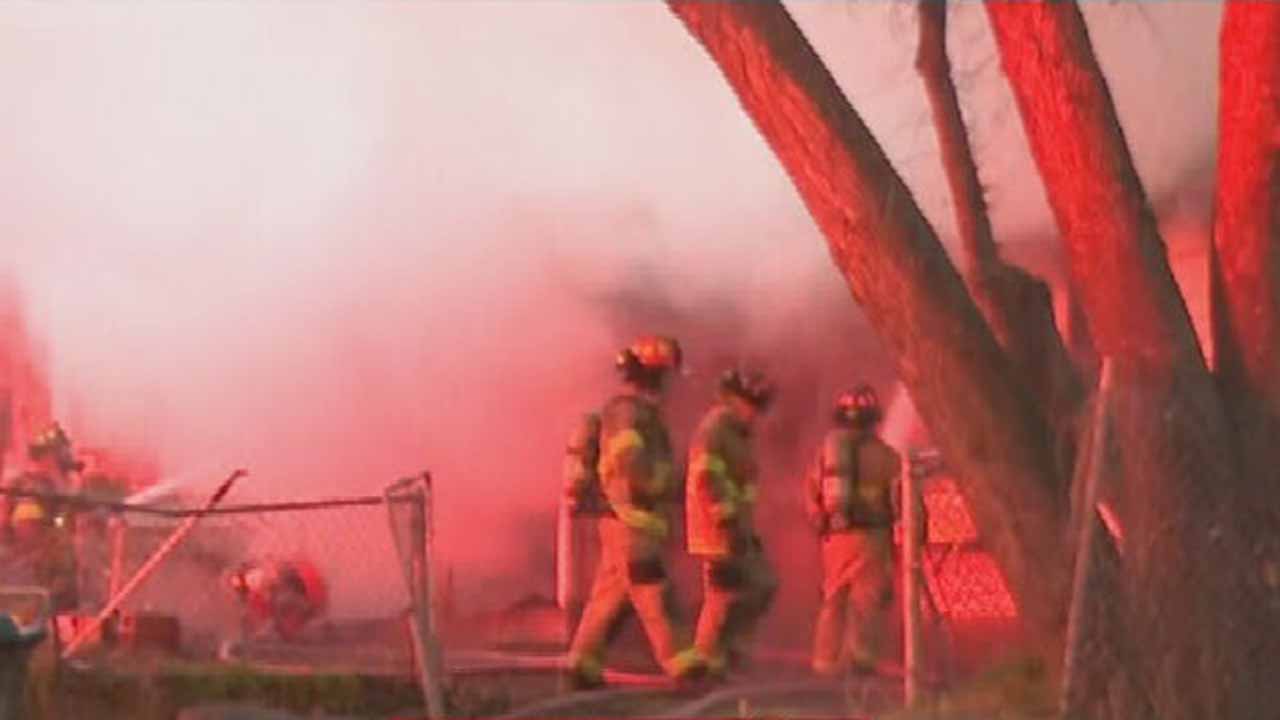 Sand Springs Firefighters Respond To House Fire