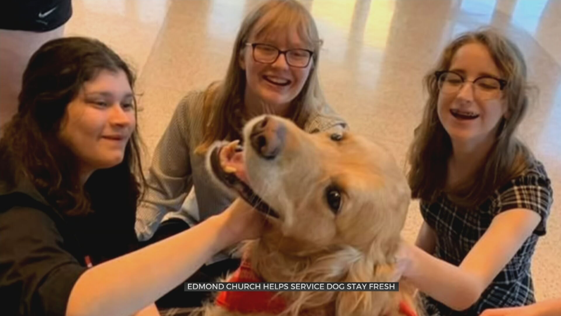Church Helps Service Dog Who Has Been Out Of Service During COVID-19 