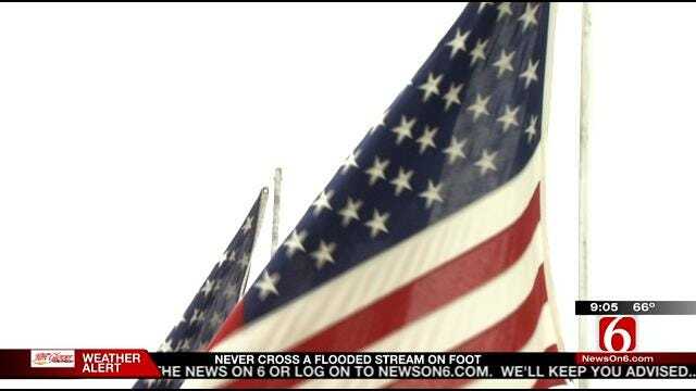 Flags Honoring Veterans Remain Up At Floral Haven