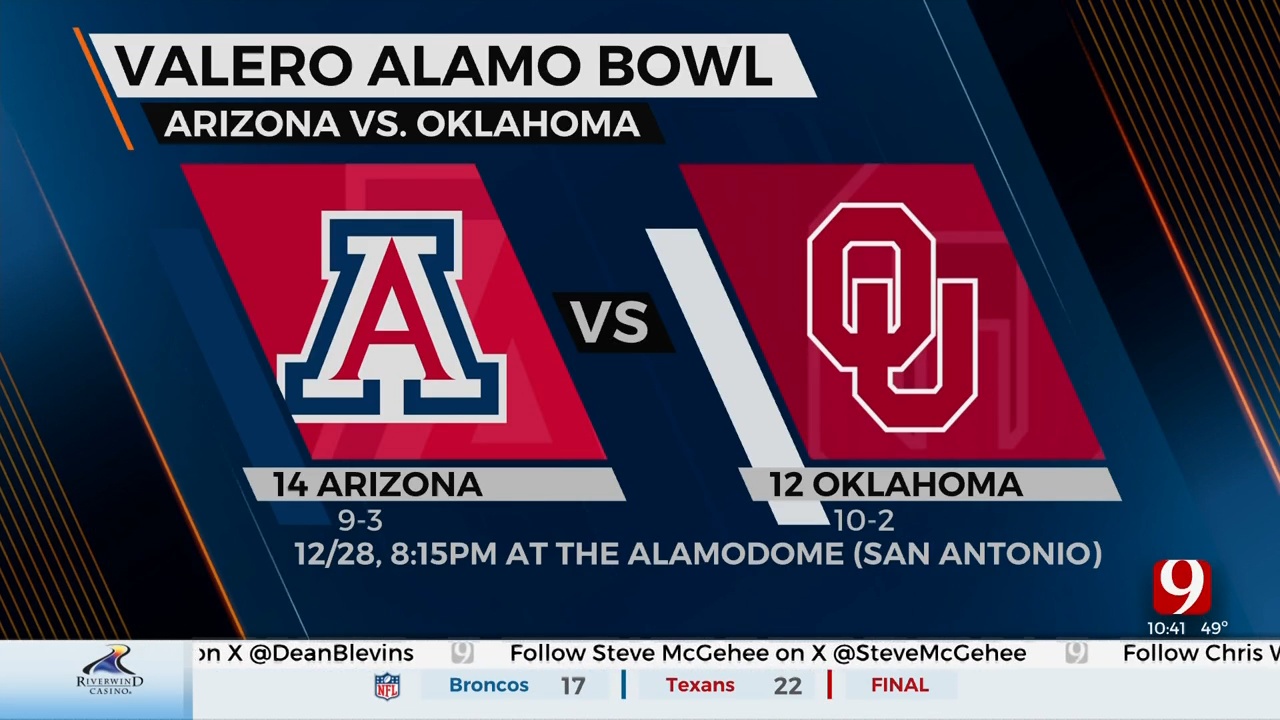 Sooners Head To San Antonio For Alamo Bowl vs. Arizona