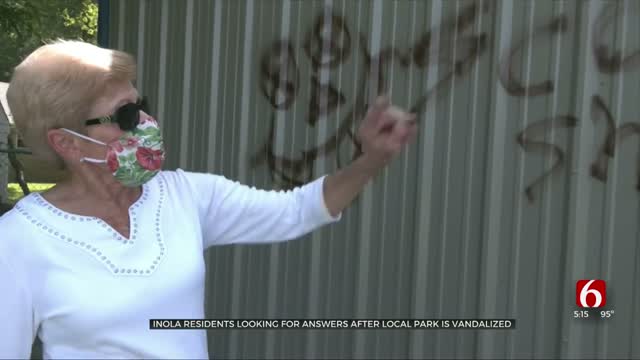 Inola Residents Looking For Answers After Local Park Vandalized 