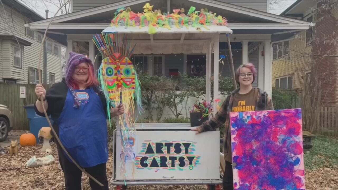 Tulsa Woman Brings Creativity To Communities Through Mobile Art Studio