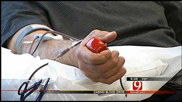 Oklahoma Casinos Host Blood Drives Through Holiday Weekend