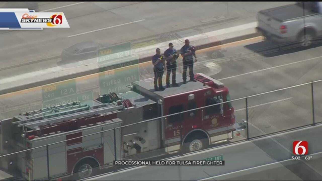 Fallen Tulsa Firefighter Honored With Escort To Claremore