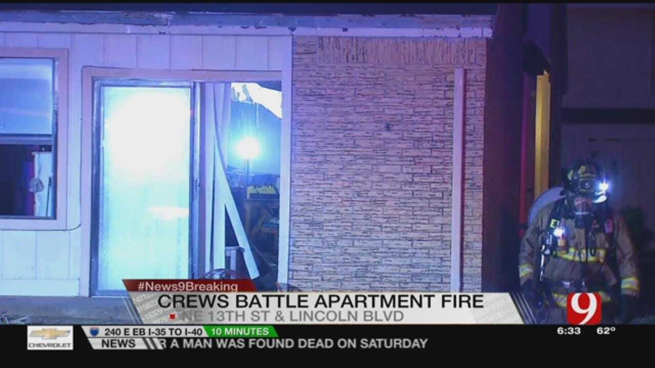 Crews Respond To Fire At Chaparral Townhouses In NE OKC