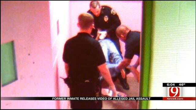 Camera Captures Former OK Co. Jail Guards In Scuffle With Inmate