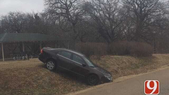 WEB EXTRA: Juveniles Crashes Stolen Car In Guthrie; Police Find Stolen Items Inside