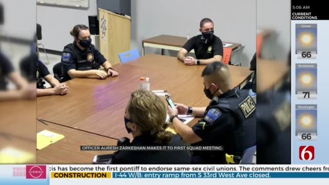 TPD Officers Attends First Squad Meeting Since Being Injured In The Line Of Duty