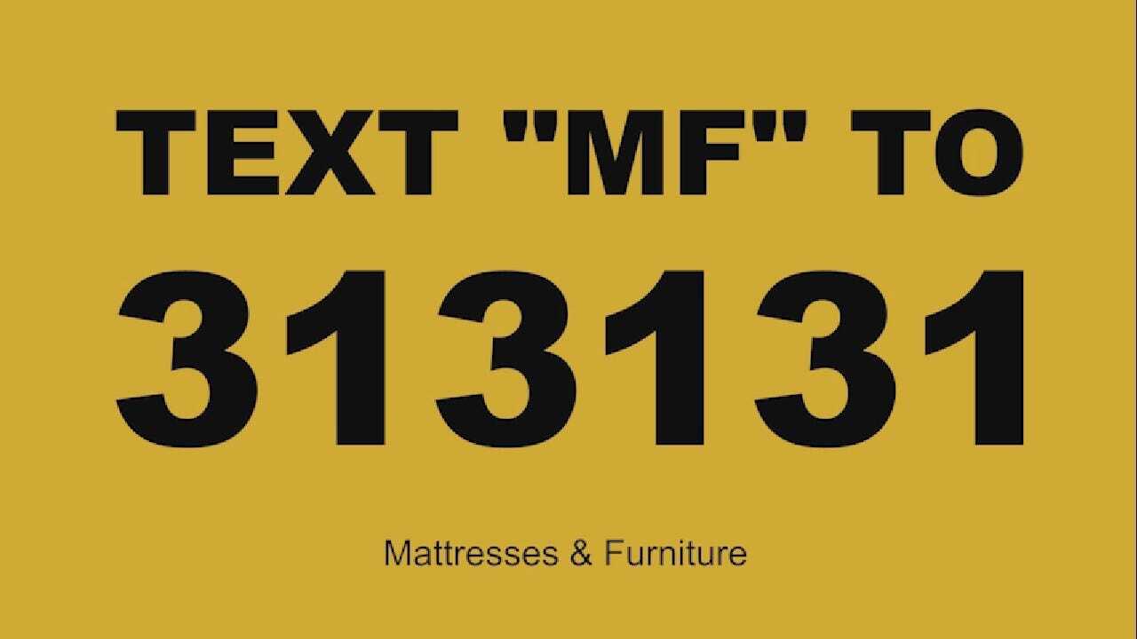 Mattress & Furniture 2017 Text Preroll