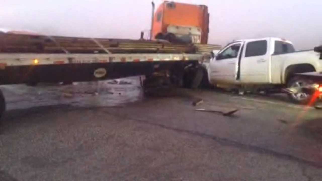 WEB EXTRA: Fog Blamed For Muskogee Crash That Hurt 3 People