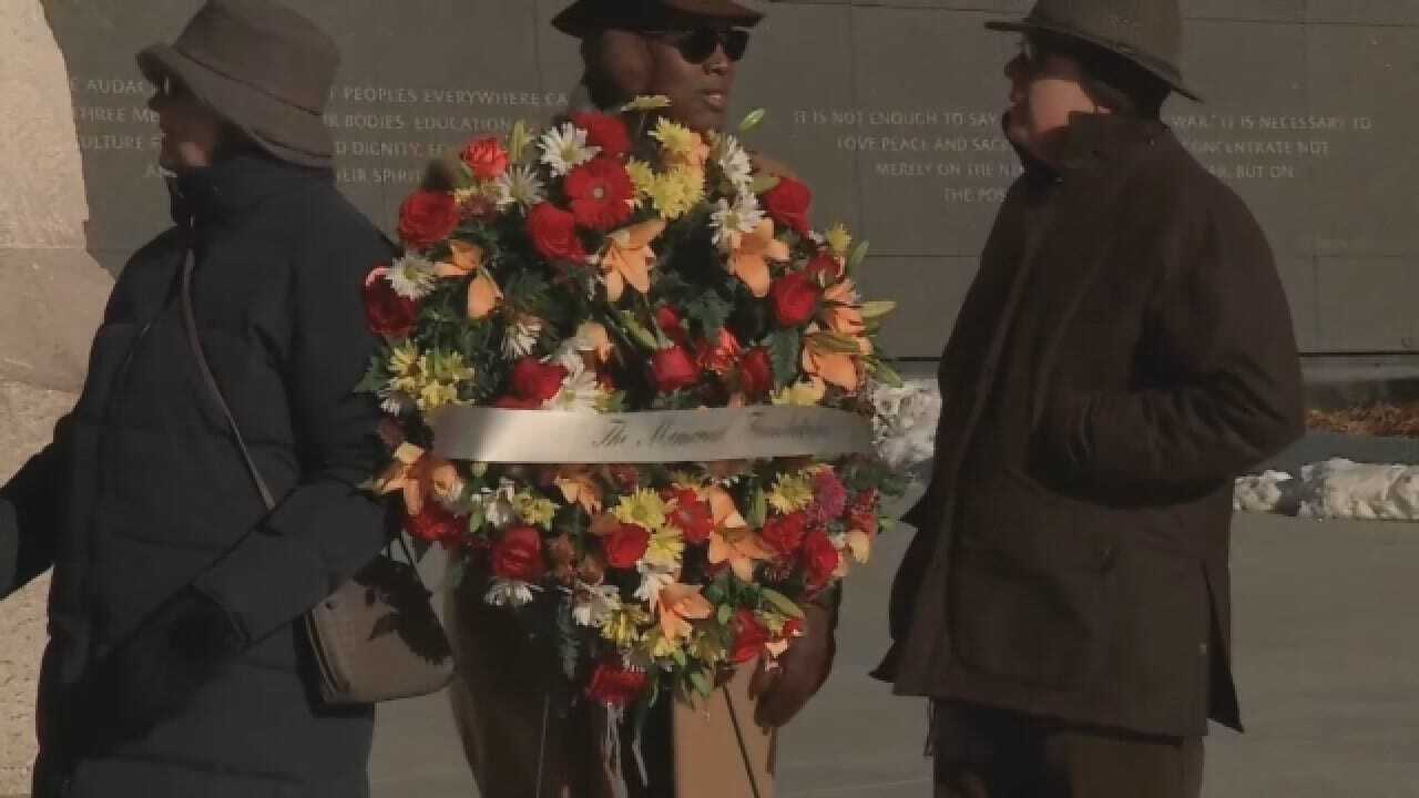 Wreath Laid At Martin Luther King Jr. Memorial
