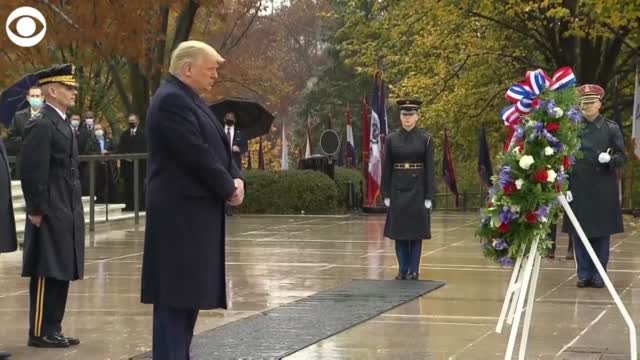 WATCH: President Trump Takes Part In A Veterans Day Ceremony At Arlington National Cemetery