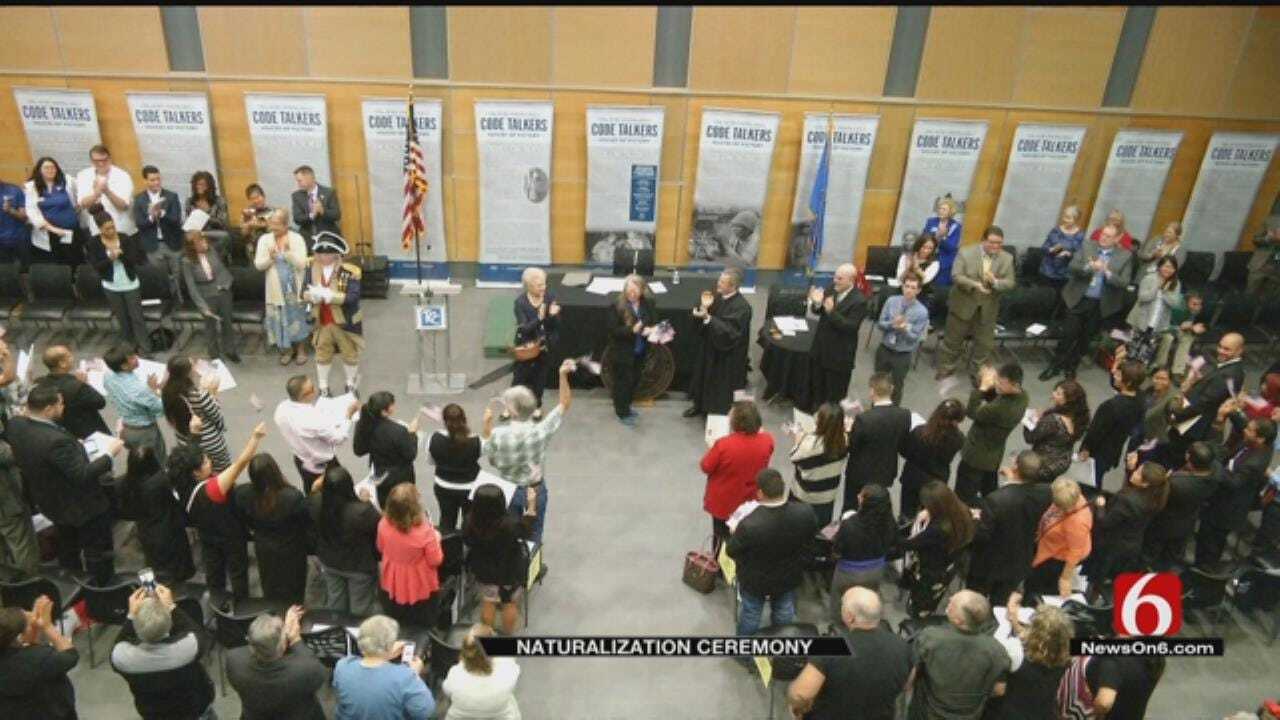 Thirty-Nine People Become U.S. Citizens At Tulsa Ceremony