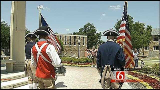 Sons Of The American Revolution Ring Bell At TU To Commemorate July 4