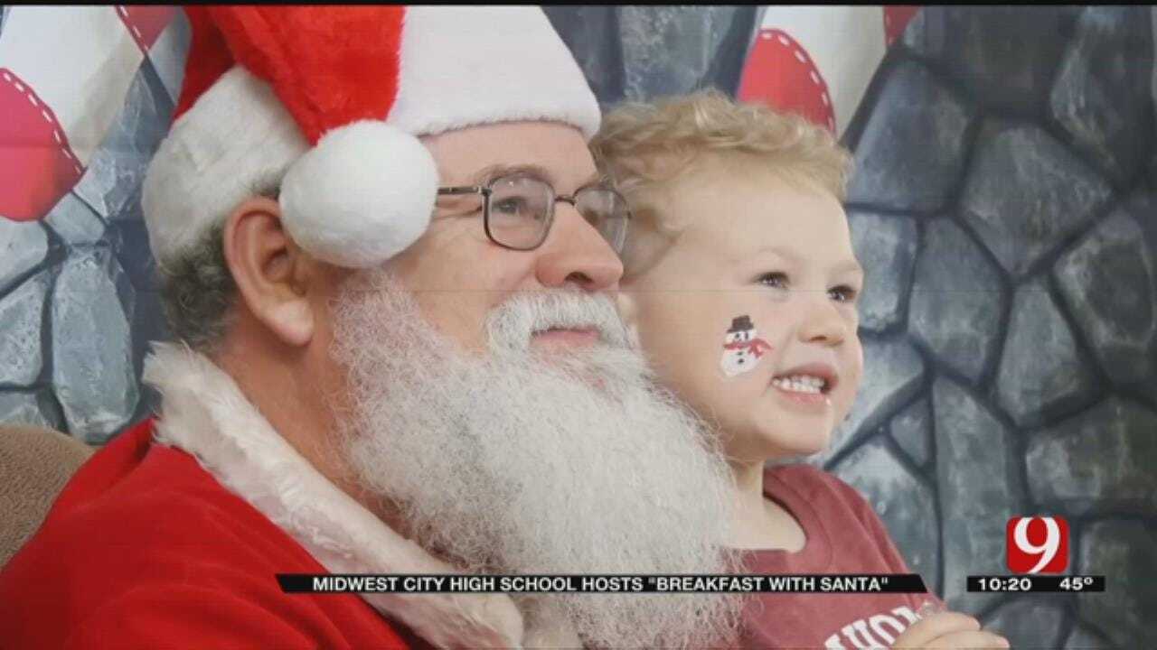 Midwest City High School Hosts 'Breakfast With Santa'