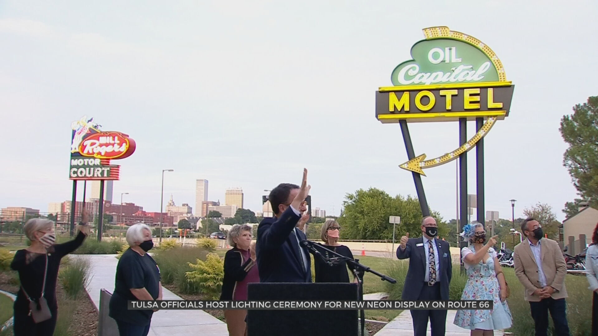 Lights On For New Neon Sign Display On Historic Route 66 