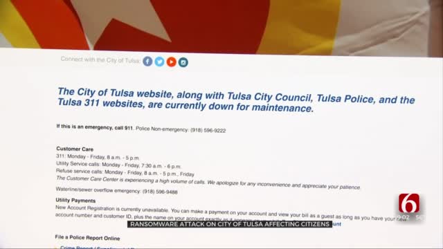 Ransomware Attack On City Of Tulsa Impacting Citizens, City Services 