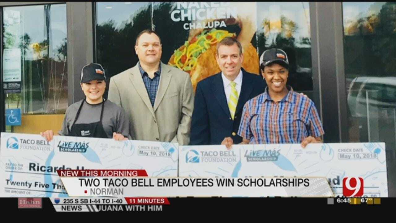 Two Norman Taco Bell Employees Win Scholarships