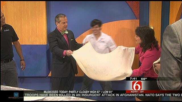 Six In The Morning Learns How To Toss Pizza Dough