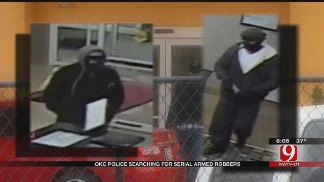 OKC Police Need Help Identifying Serial Armed Robbery Suspects