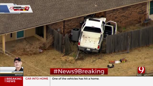 Crews Respond To Multi-Vehicle Accident After Truck Crashes Into Bethany Home